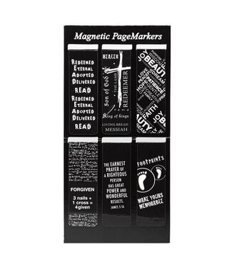 Christian Art Gifts Black and White Magnetic Bookmarks