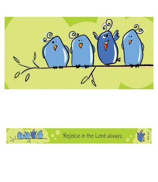 Christian Art Gifts Rejoice in the Lord Magnetic Strip - Philippians 4:4 | 長條形磁貼