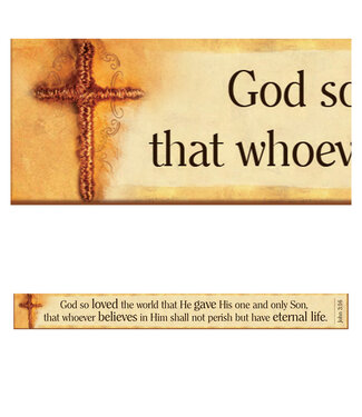 Christian Art Gifts 磁貼 - 約翰福音3:16 | John 3:16 - Magnetic Strip