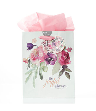 Christian Art Gifts Rejoice - Medium Gift Bag