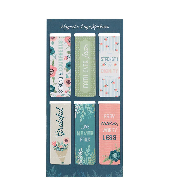 Floral Garden - Magnetic Bookmark Set