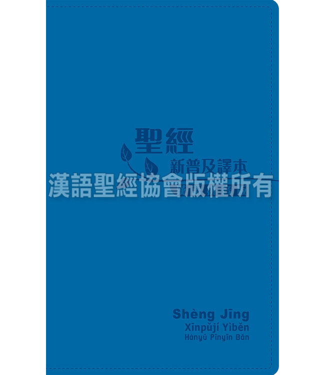 聖經．新普及譯本．漢語拼音版．藍色仿皮面銀邊（繁體）（附CD）