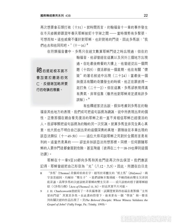 國際釋經應用系列43B：約翰福音（卷下）（繁體） The NIV Application Commentary - John (Paperback)