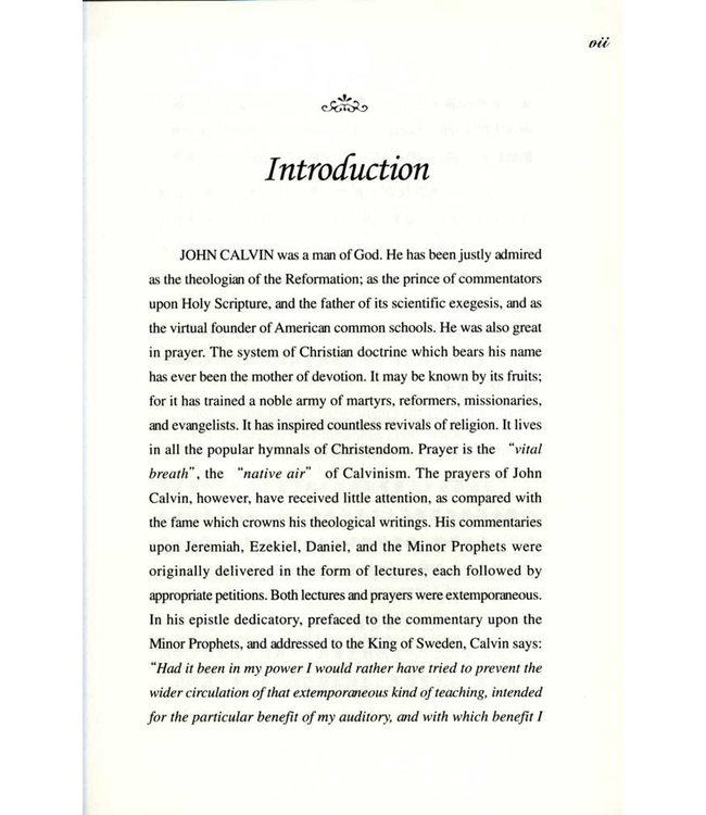 加爾文的靈修與祈禱（中英對照）| Devotions and Prayers of John Calvin