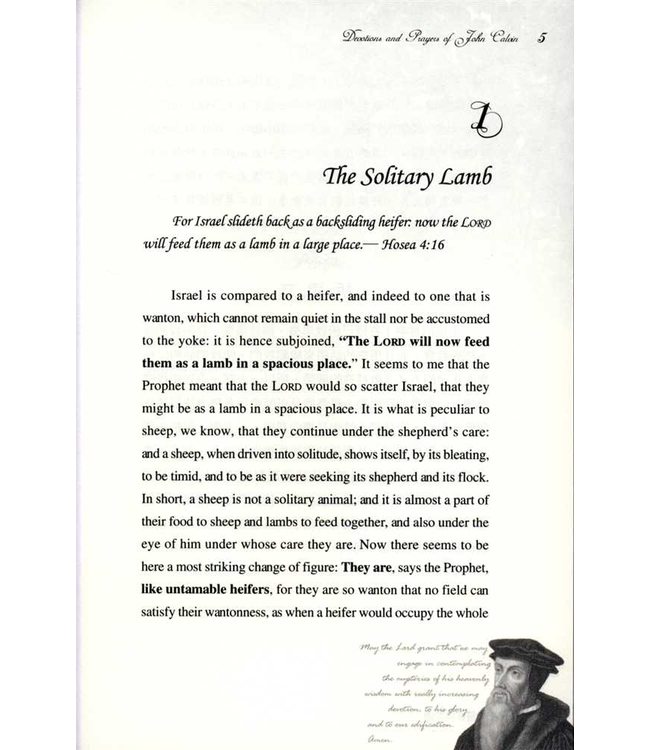 加爾文的靈修與祈禱（中英對照）| Devotions and Prayers of John Calvin