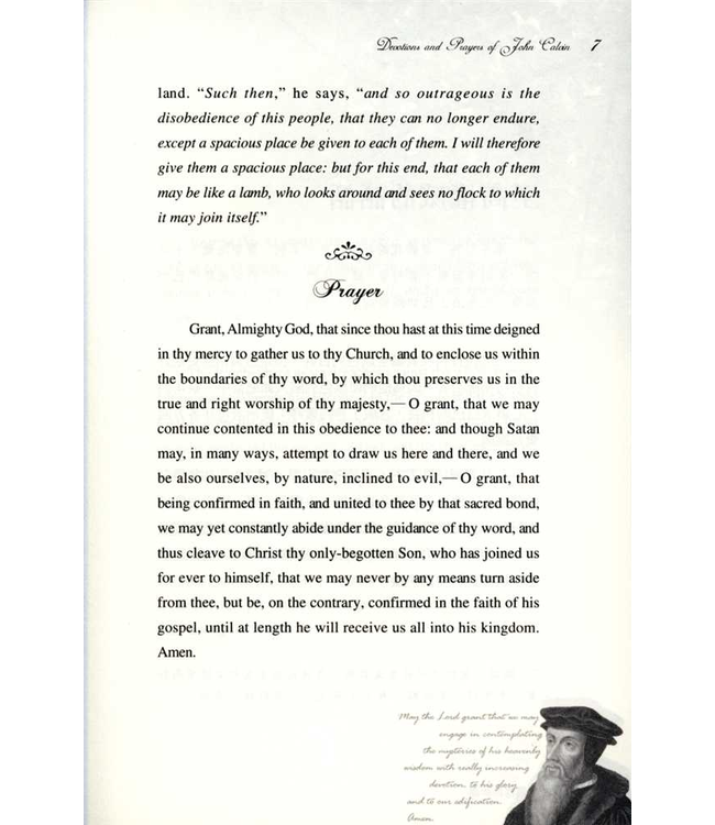 加爾文的靈修與祈禱（中英對照）| Devotions and Prayers of John Calvin
