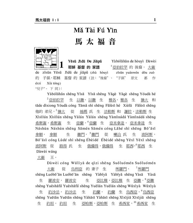 新約聖經．和合本．漢語拼音版．繁體（隨書附送自學普通話CD）