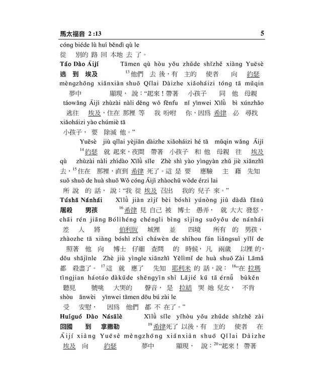 新約聖經．和合本．漢語拼音版．繁體（隨書附送自學普通話CD）
