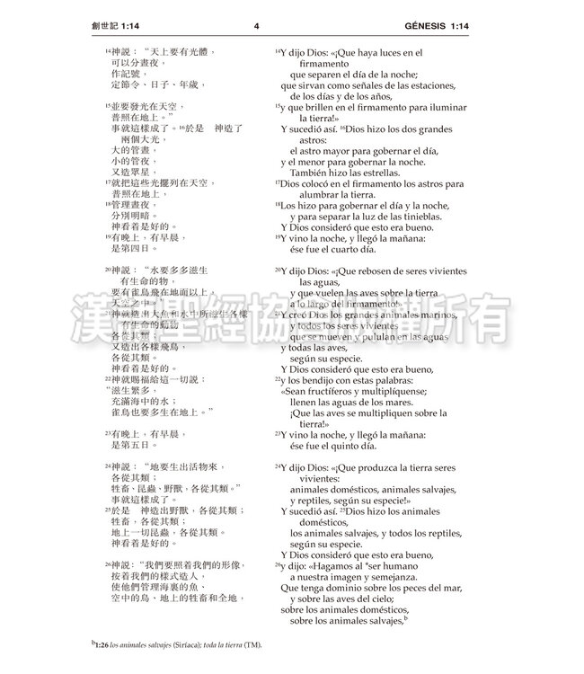 聖經．中西對照（和合本／NVI）輕便本．皮面金邊（繁體）