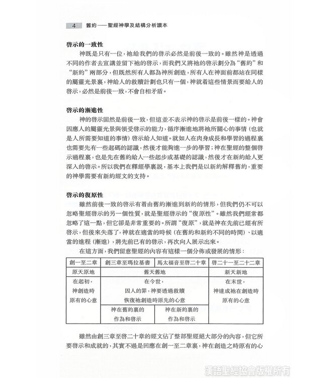 舊約：聖經神學及結構分析讀本（附舊約聖經：聖經神學註解本電子版）Old Testament: A Theology and Structural Analysis(Book & CD)