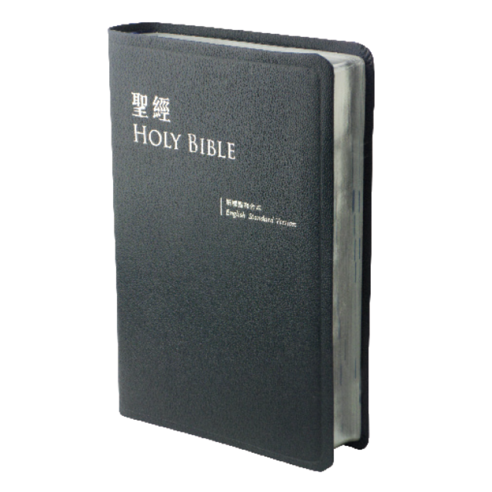台灣聖經公會 The Bible Society in Taiwan 聖經．新標點和合本／標準英文版 (CUNP/ESV) 中英對照／中型／藍色皮面銀邊