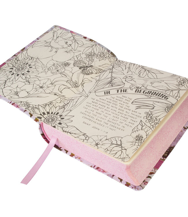 Silky Floral KJV My Creative Bible