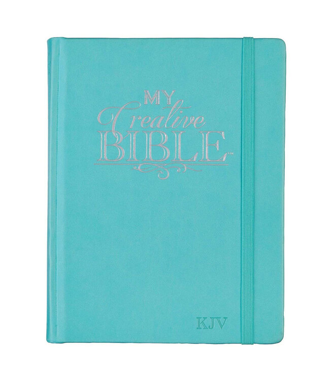 Teal Faux Leather Hardcover KJV My Creative Bible