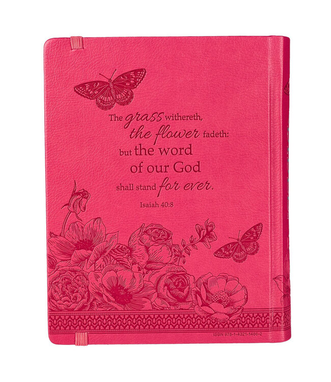 Bright Pink Faux Leather Hardcover KJV My Creative Bible