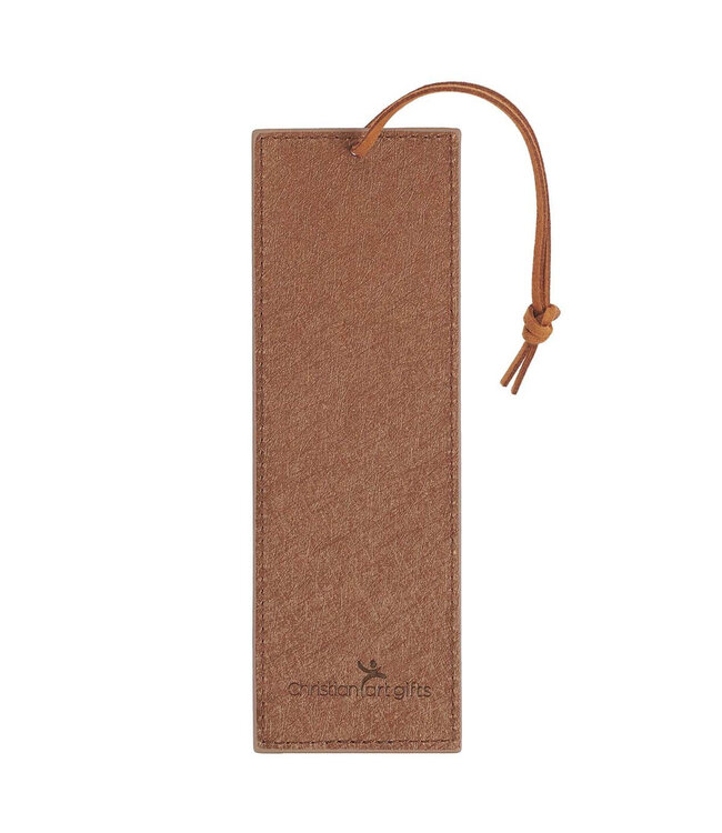 When She Speaks Faux Leather Bookmark - Proverbs 31:26