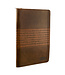 Christian Art Gifts Strong and Courageous Zippered Classic LuxLeather Journal - Joshua 1:5-7 | 仿皮拉鍊封口日記本