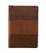 Strong and Courageous Zippered Classic LuxLeather Journal - Joshua 1:5-7 | 仿皮拉鍊封口日記本