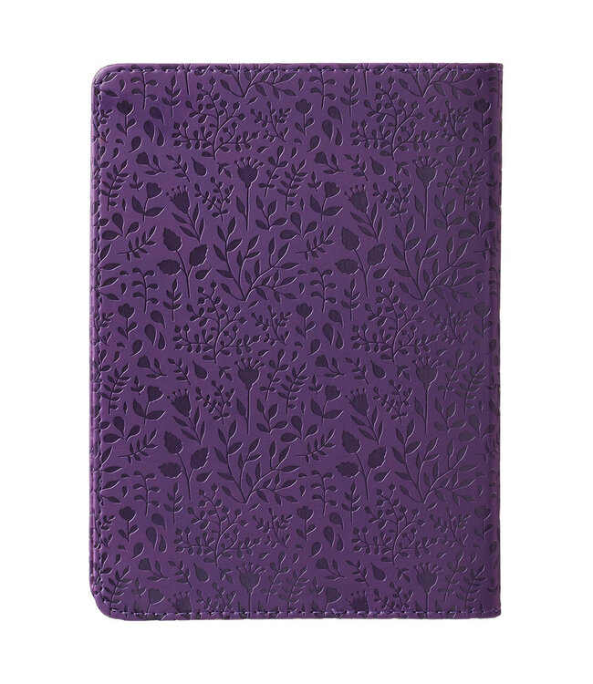 I Can Do All This Purple Handy-sized Faux Leather Journal - Philippians 4:13