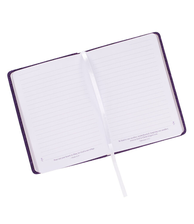 I Can Do All This Purple Handy-sized Faux Leather Journal - Philippians 4:13