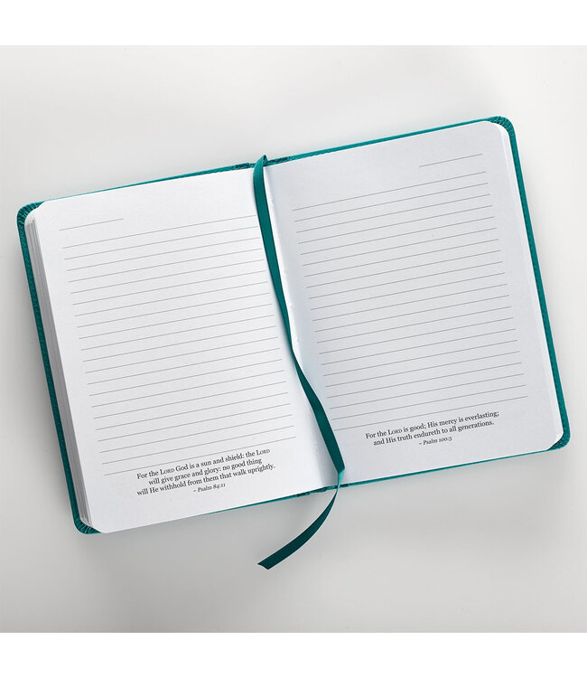 Strength and Dignity Teal Handy-sized Faux Leather Journal - Proverbs 31:25