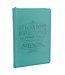 I Can Do Everything Zippered Classic LuxLeather Journal In Turquoise - Philippians 4:13 | 仿皮拉鍊封口日記本