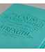 I Can Do Everything Zippered Classic LuxLeather Journal In Turquoise - Philippians 4:13 | 仿皮拉鍊封口日記本