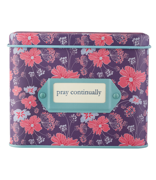 Pray Continually - Prayer Cards in Tins