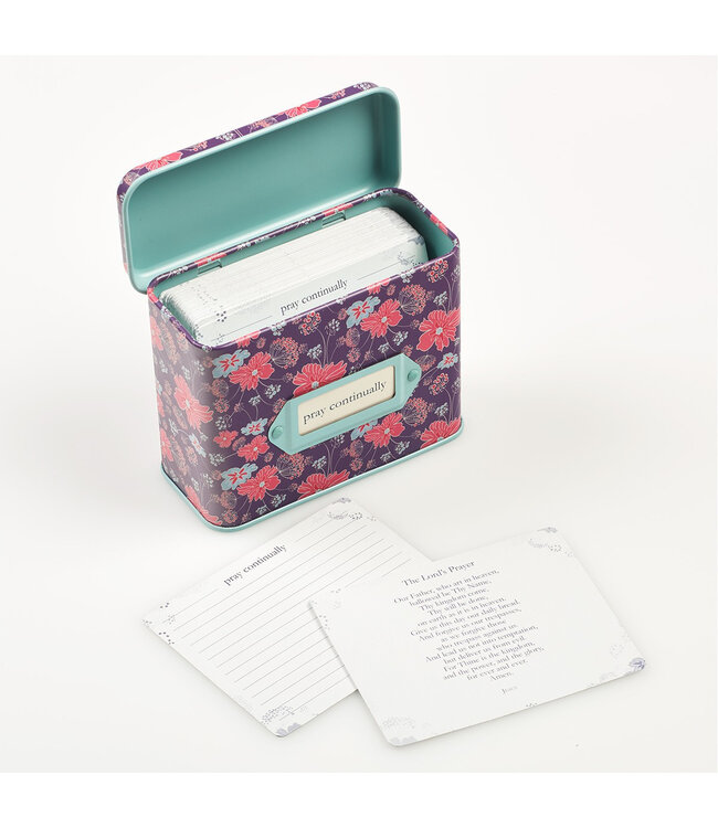 Pray Continually - Prayer Cards in Tins