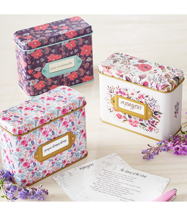 Pray Continually - Prayer Cards in Tins