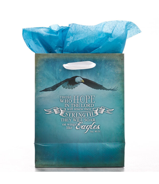 On Wings Like Eagles - Is 40:31 Small Gift Bag