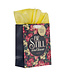 Be Still Vintage Floral Medium Gift Bag – Psalm 46:10