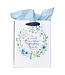 A Sweet friendship Medium Gift Bag in White and Blue with Tissue Paper - Proverbs 27:9