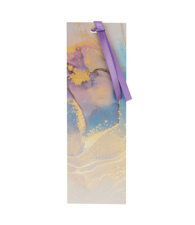 Strength & Dignity Purple Marbled Premium Bookmark - Proverbs 31:25 | 高級書籤
