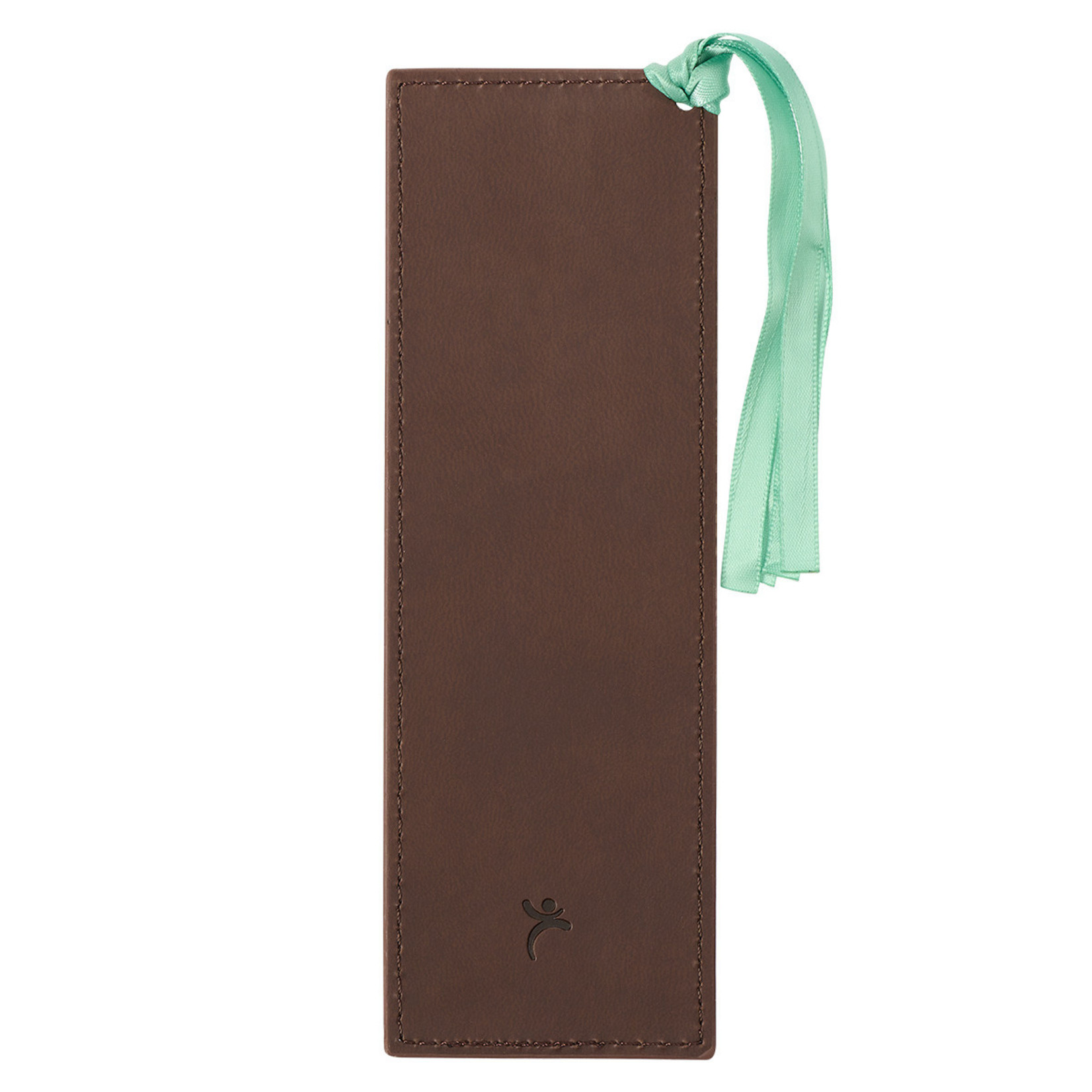 Christian Art Gifts Trust With All Your Heart Brown Floral Faux Leather Bookmark - Proverbs 3:5