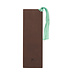 Trust With All Your Heart Brown Floral Faux Leather Bookmark - Proverbs 3:5