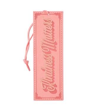 Christian Art Gifts Kindness Matters Soft Pink Faux Leather Bookmark