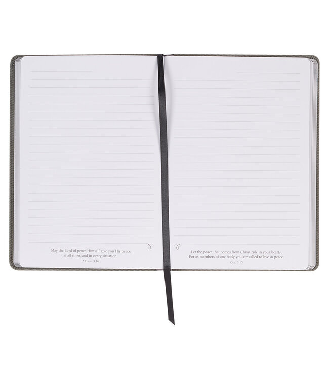 Hope in the LORD Gray Faux Leather Classic Journal - Isaiah 40:31