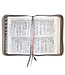 聖經．和合本．書法灰黑皮面拉鍊索引