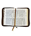 聖經．和合本．書法咖啡皮面拉鍊索引