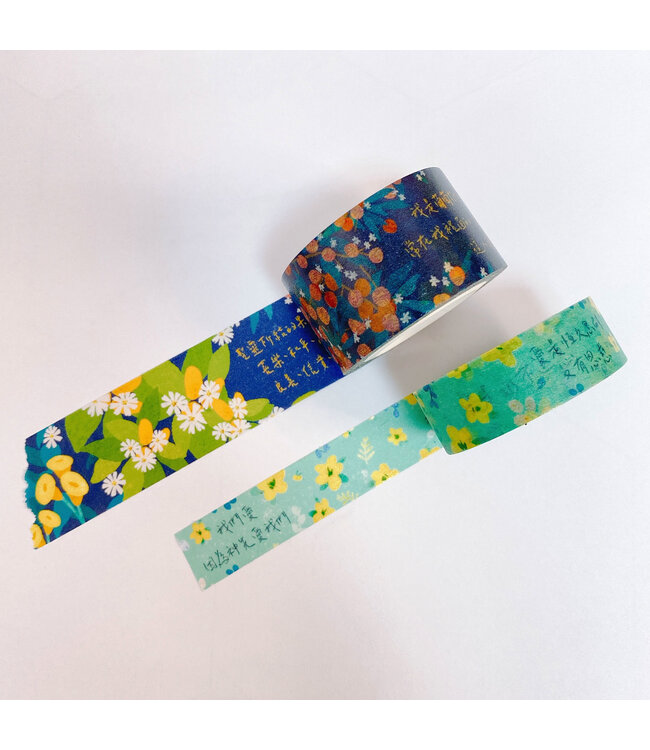 插畫紙膠帶：花卉時光