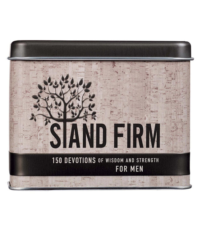 Stand Firm Devotional Cards in a Tin for Men