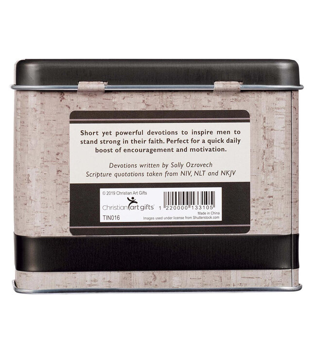 Stand Firm Devotional Cards in a Tin for Men