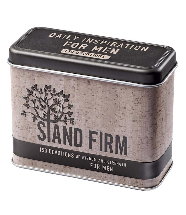 Stand Firm Devotional Cards in a Tin for Men