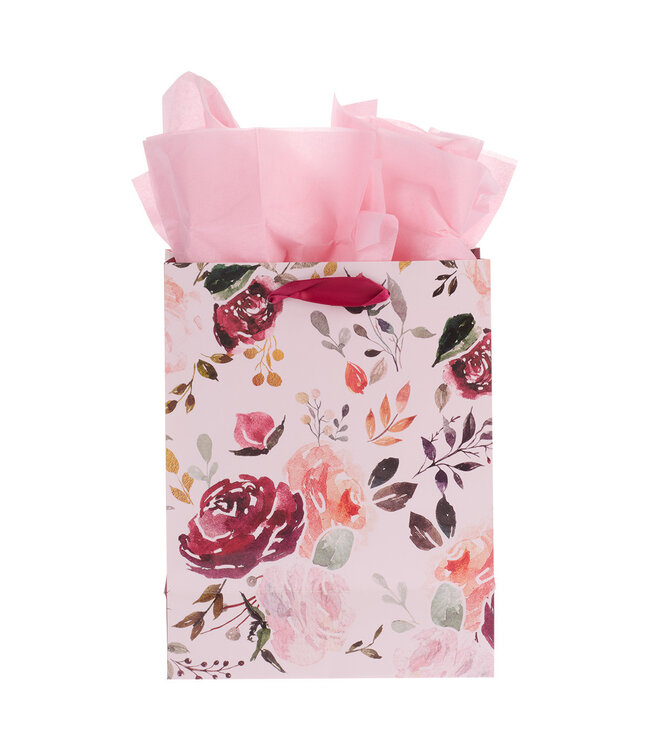 The Plans I Have for You Plum Floral Medium Gift Bag – Jeremiah 29:11