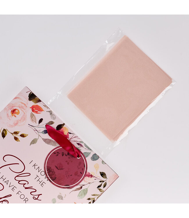 The Plans I Have for You Plum Floral Medium Gift Bag – Jeremiah 29:11