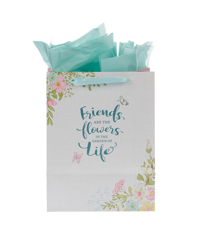 You are Loved Pink Wreath Large Portrait Gift Bag