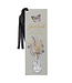 Christian Art Gifts Garden Notes Gray Faux Leather Bookmark