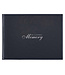 Christian Art Gifts In Loving Memory Navy Faux Leather Medium Guest Book