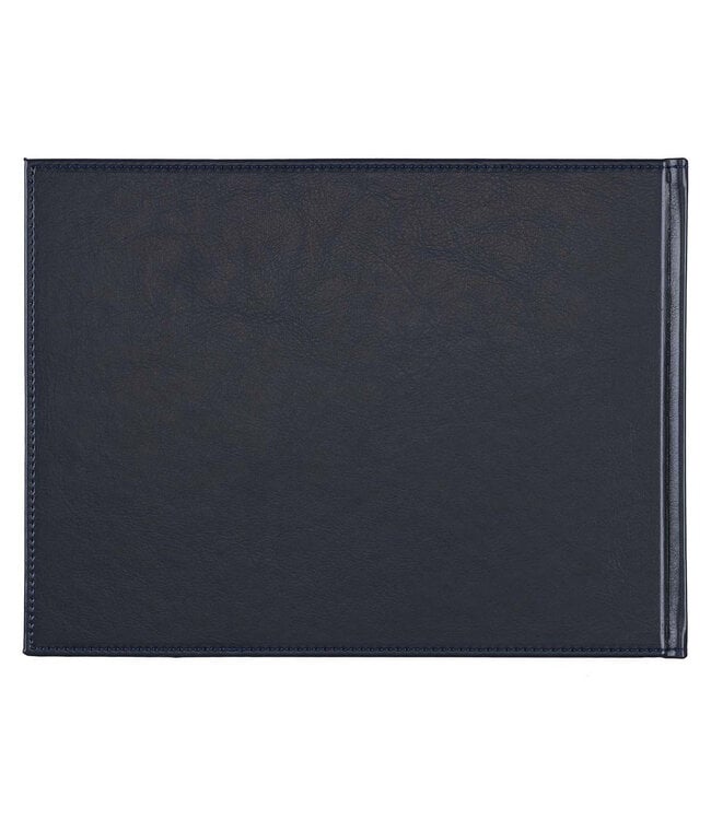 In Loving Memory Navy Faux Leather Medium Guest Book