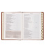 Saddle Tan Faux Leather Spiritual Growth Bible